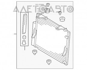 Radiatorul condensatorului de aer condiționat Toyota Sequoia 08-16 nou aftermarket NISSENS