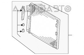 Radiatorul condensatorului de aer condiționat pentru Lexus GX470 03-09, nou, neoriginal, marca AVA.