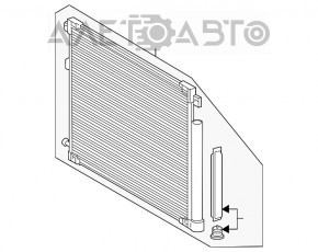 Radiatorul condensatorului de aer condiționat Toyota Highlander 20-22 3.5