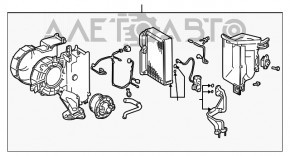 Radiator cu două rânduri asamblat pentru Lexus GX470 03-09