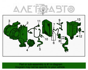 Radiator cu două rânduri asamblat pentru Lexus GX470 03-09