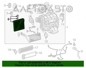 Evaporatorul Lexus RX350 16-22