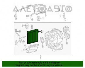 Evaporatorul Lexus RX450h 10-15