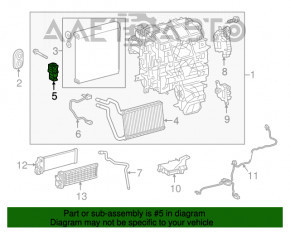 Клапан печки кондиционера Lexus NX200t NX300 NX300h 15-21