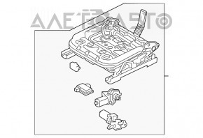 Пассажирское сидение Kia Optima 16- без airbag, механич, тряпка серое