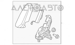 Подушка безопасности airbag сидение задняя правая Nissan Rogue 21-23