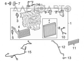 Amplifier assy, air conditioner Toyota Camry v70 18-24