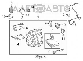 AMPLIFICATOR ASAMBLAT, CONDIȚIONATOR DE AER Toyota Prius V 12-17