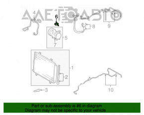 Suport compresor aer condiționat Toyota Highlander 08 ruginit