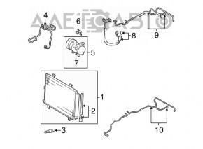 Suport compresor aer condiționat Toyota Highlander 08 ruginit