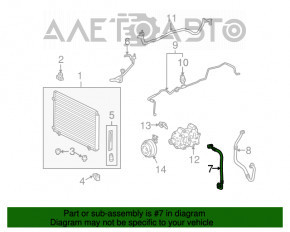 Bobina de aer condiționat, compresor-condensator primul Lexus RX350 10-15