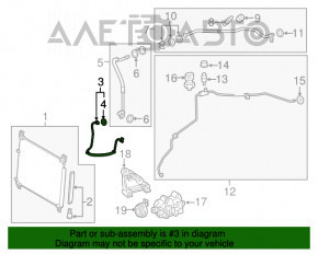 Трубка кондиционера конденсер-компрессор Lexus RX350 16-22