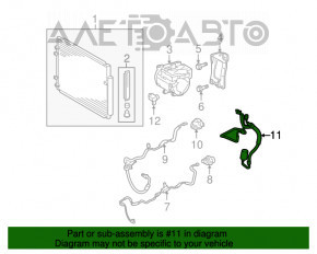 Bobina de condensare a compresorului de aer condiționat Lexus RX400h 06-09