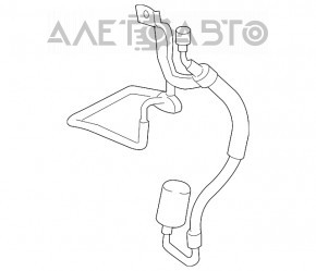 Трубка кондиционера конденсер-компрессор Lexus RX400h 06-09