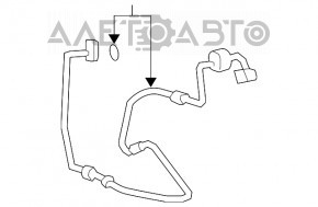 Трубка кондиционера конденсер-компрессор Lexus LS460 07-12