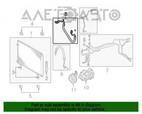 Compresorul de aer condiționat și încălzire pentru Toyota Sienna 11-16 3.5