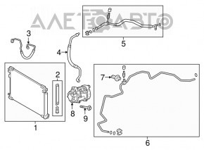 Evaporatorul compresorului de aer condiționat Toyota Prius 50 16-