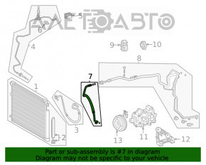 Compresorul cu aer condiționat și radiatorul de încălzire pentru Toyota Highlander 20-22 3.5.