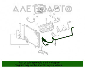 Bobina de condensare a aerului condiționat - radiatorul de încălzire pentru Lexus GS300 GS350 06-11