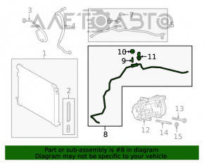 Bobina de aer condiționat a încălzitorului-condensator Toyota Camry v70 18- hibrid