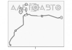 Bobina de aer condiționat a încălzitorului-condensator Lexus RX350 16-17