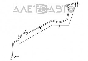 Furtunul de aer condiționat este lung, de fier Lexus RX300 RX330 04-06