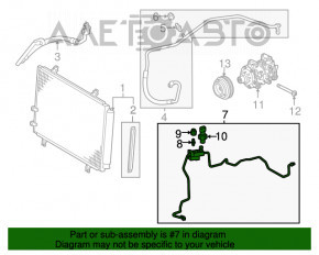 Bobina de aer condiționat Toyota Avalon 13-18 3.5