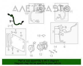 Bobina de condensare a compresorului de aer condiționat Toyota Sequoia 08-16