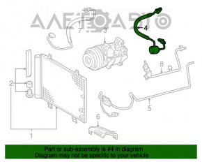 Compresorul-condensator al unității de aer condiționat pentru Lexus GS450h 06-11