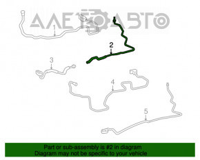 Tubul de aer condiționat, rândul 3, dreapta, Toyota Sequoia 08-16