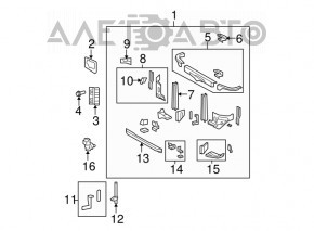 Senzor de temperatură a aerului din jurul vehiculului Lexus GX470 03-09