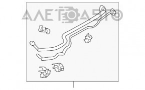 Tubulatura de aer conditionat pentru randul din spate al Toyota Sienna 11-20 3.5