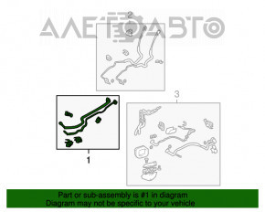 Tubulatura de aer conditionat pentru randul din spate al Toyota Sienna 11-20 3.5