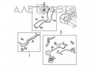 Tubulatura de aer conditionat pentru randul din spate al Toyota Sienna 11-20 3.5