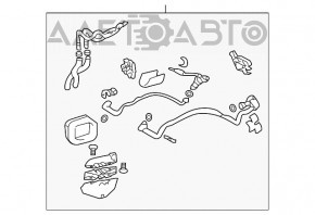 Tubulatura de aer conditionat pentru randul din spate al Toyota Sienna 11-16 3.5