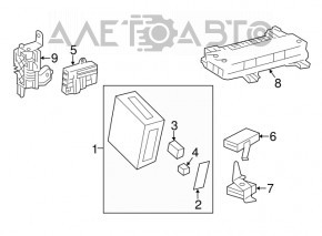 Modulul de control al frânei de parcare pentru computerul Lexus LS460 07-12