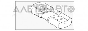 Задний ряд сидений 2 ряд Hyundai Sonata 20-22 тряпка серая