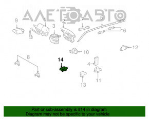 Modulul computerizat al airbag-urilor SRS pentru pernele de siguranță Lexus GX470 03-09