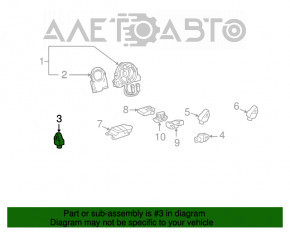 Senzor airbag spate stânga Lexus ES300h ES350 13-18