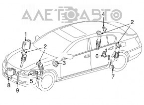 Modulul de control al barei de balansare pentru Lexus GS450h 06-11