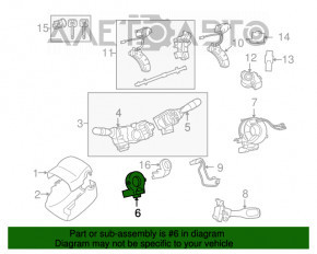 Датчик угла поворота руля Toyota Avalon 05-12