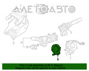 Senzorul unghiului de virare a volanului Lexus GS430 GS450h 06-11