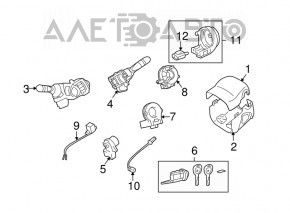 Senzorul unghiului de rotire a volanului pentru Lexus RX400h 06-09