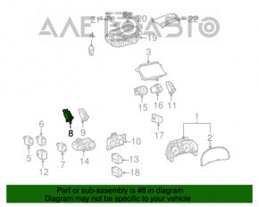 Кнопка отключения пневмо-подвески Lexus RX300 RX330 RX350 04-09