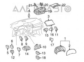 Кнопка отключения пневмо-подвески Lexus RX300 RX330 RX350 04-09