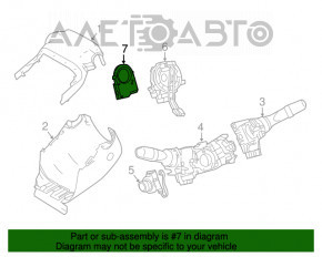 Senzorul unghiului de rotire a volanului Lexus RX350 RX450h 16-22