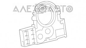 Senzorul unghiului de rotire a volanului Toyota Highlander 20-