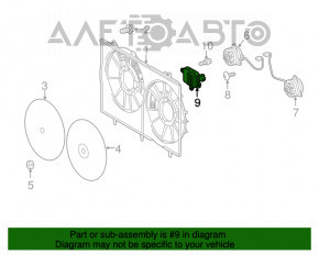 Ventilatorul de răcire a computerului pentru Lexus GS300 GS350 GS430 GS450h 06-11.