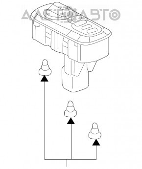 Butonul de control al suspensiei pneumatice pentru Lexus GX470 03-09