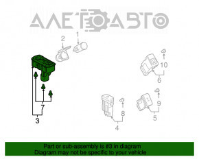 Кнопки управления пневмоподвеской Lexus GX470 03-09